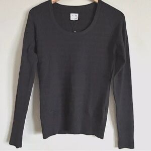 Women's Adidas Sweater Black Small New Golf Pullover Y2K Round Neck Long Sleeve